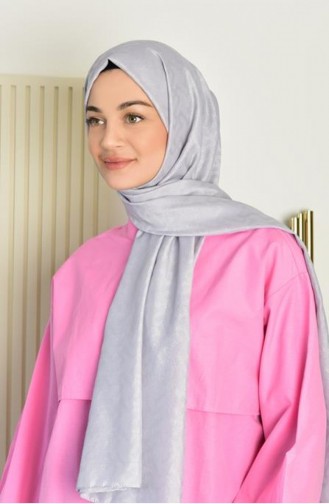Diamond Desenli Şal Gümüş Dıamondd00 018
