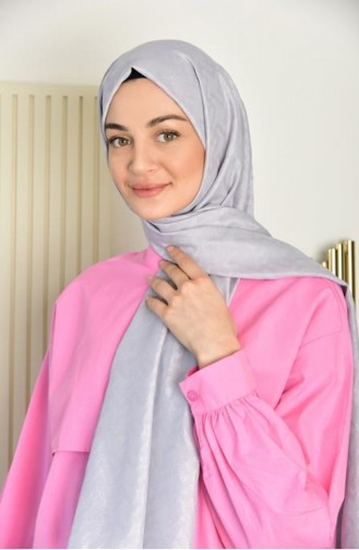Diamond Desenli Şal Gümüş Dıamondd00 018