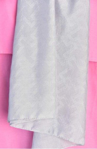 Diamond Desenli Şal Gümüş Dıamondd00 018