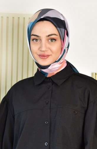 وشاح أزرق زيتي 3913
