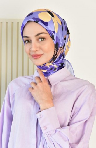 Lila Kopftuch 4023