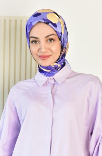 Lila Kopftuch 4023