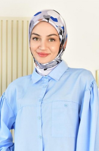 Blau Kopftuch 4024