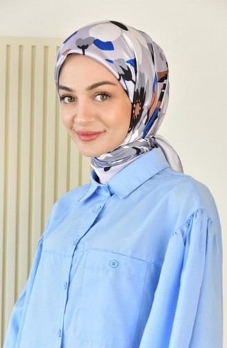 Blau Kopftuch 4024