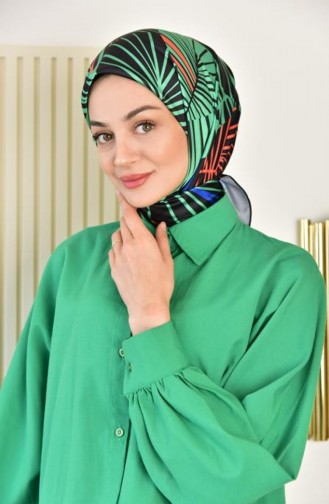 Rayon Botanik Desenli Eşarp Dsn 21 Turuncu Botanık21 0102
