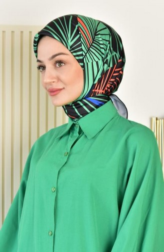 Rayon Botanik Desenli Eşarp Dsn 21 Turuncu Botanık21 0102