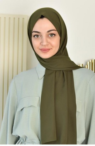 İthal Medine İpeği Düz Şal Haki Ithalmedıne 00 004