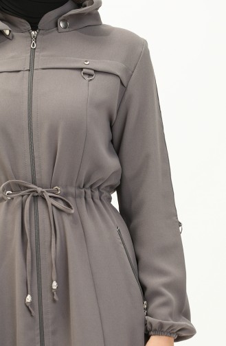 Gray Abaya 61346-03