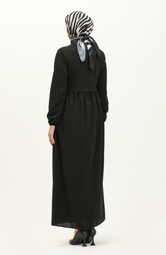 Abaya mit Reißverschluss 0569-05 Schwarz 0569-05