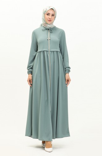 Abaya mit Reißverschluss 0569-06 Mintgrün 0569-06