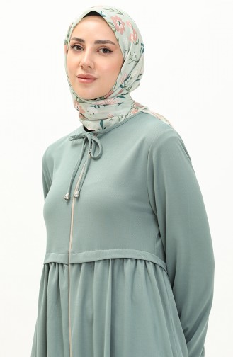 Abaya mit Reißverschluss 0569-06 Mintgrün 0569-06