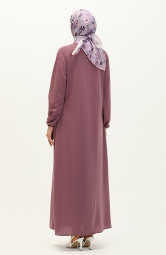 Dark Lilac Abaya 6666-08