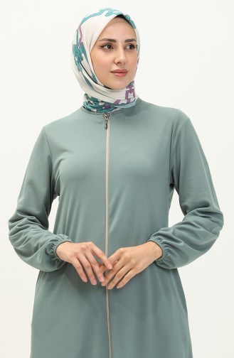 Mint green Abaya 6666-09