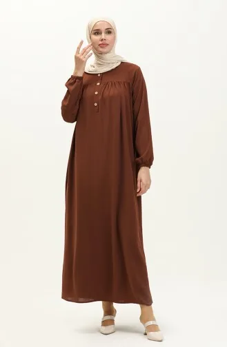 Robe Boutonnée 1001-03 Brun 1001-03