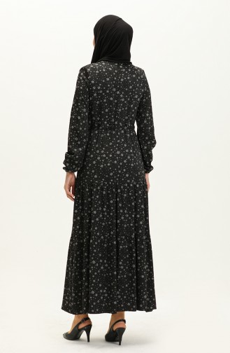 Black Hijab Dress 81802-01