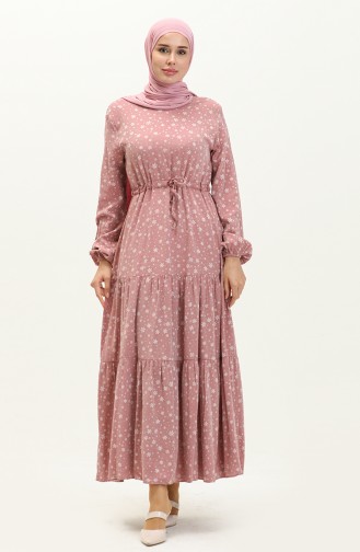 Dusty Rose Hijab Dress 81802-04