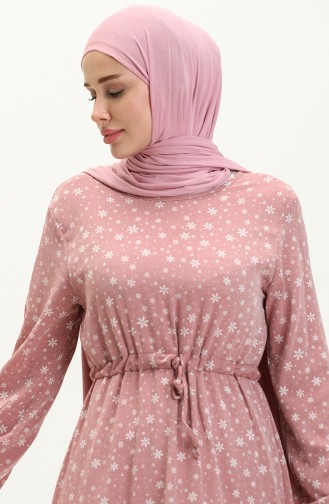 Robe Hijab Rose Pâle 81802-04