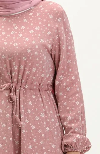 Robe Hijab Rose Pâle 81802-04