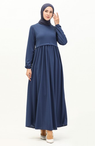 Robe Froncee 0666-07 Indigo 0666-07