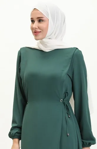 فستان بربطة نسيج آيروبين 2001-01 أخضر زمردي 2001-01