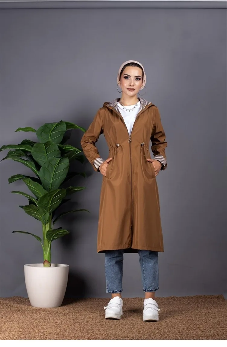 Brown Trench Coats Models 1298