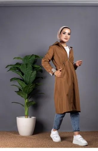 Brown Trench Coats Models 1298