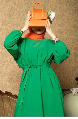 Grün Hijab Kleider 1577