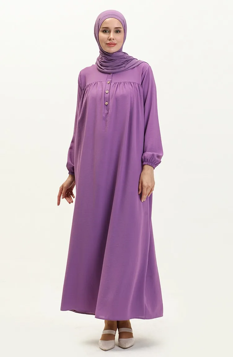 Robe Boutonnée 1001-04 Lila 1001-04