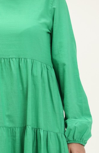 Ruffled Dress 1887-01 Green 1887-01