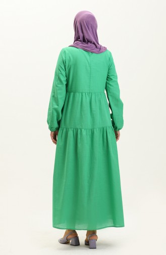 Robe Plissée 1887-01 Vert 1887-01