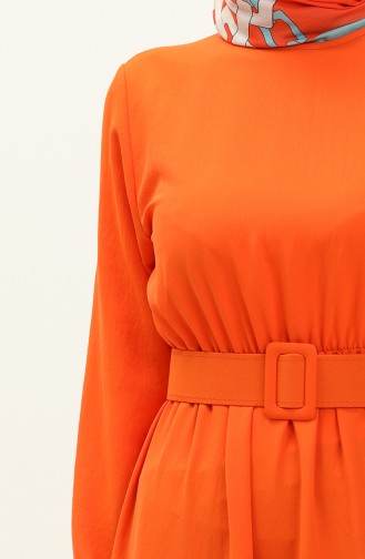 Belted Ruffled Dress 2002-05 Orange 2002-05