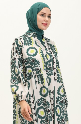 Digital Print Tunic 0502C-02 Emerald Green Pistachio Green 0502C-02