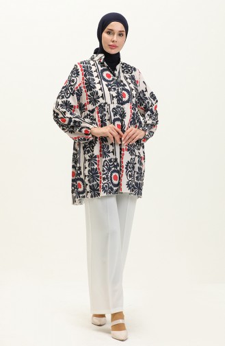 Navy Blue Tuniek 0502C-03