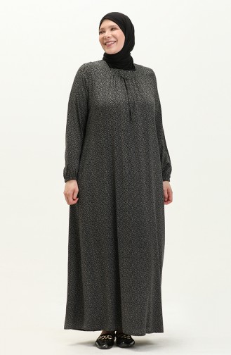 Rauchgrau Hijab Kleider 8408-4.Füme