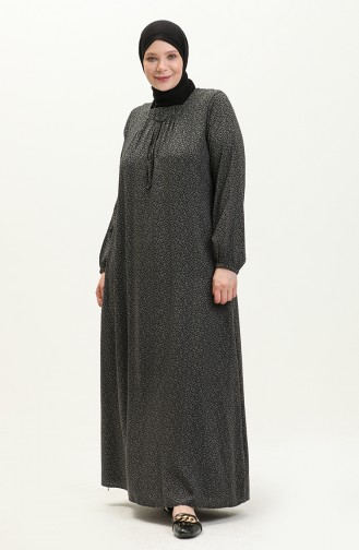 Rauchgrau Hijab Kleider 8408-4.Füme