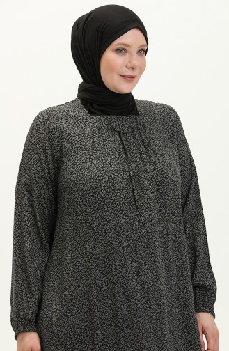 Rauchgrau Hijab Kleider 8408-4.Füme