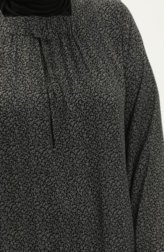 Rauchgrau Hijab Kleider 8408-4.Füme
