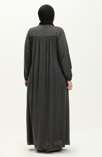 Rauchgrau Hijab Kleider 8408-4.Füme