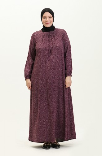 فستان ليلكي 8408-4.Lila