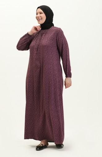 فستان ليلكي 8408-4.Lila