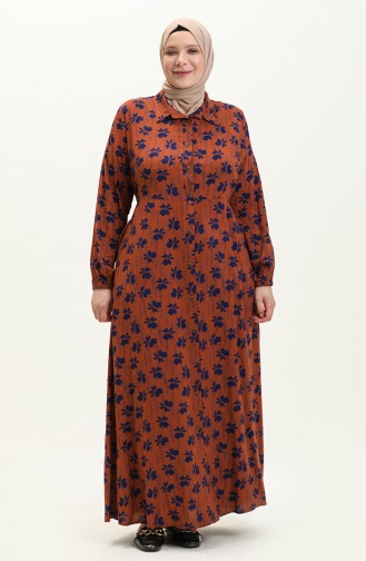 Robe Hijab Tabac 8751.TABA