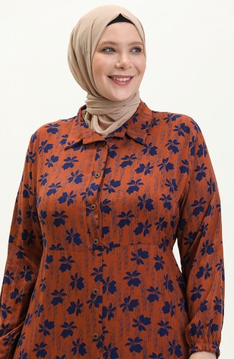 Robe Hijab Tabac 8751.TABA