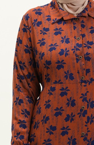 Robe Hijab Tabac 8751.TABA