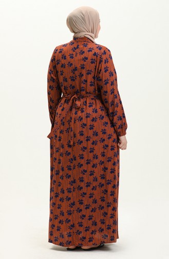 Robe Hijab Tabac 8751.TABA