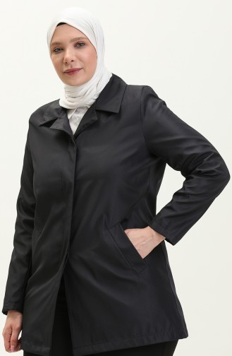 Navy Blue Trench Coats Models 8647.Lacivert