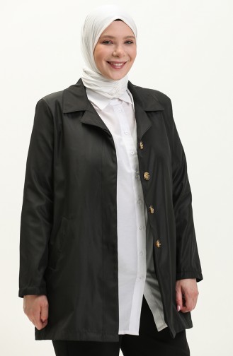 Schwarz Trench Coats Models 8647.Siyah