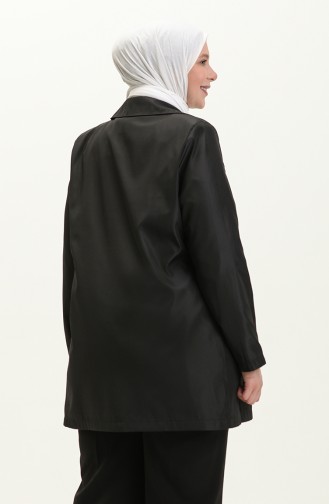 Schwarz Trench Coats Models 8647.Siyah