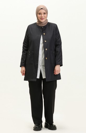 Dunkelblau Trench Coats Models 8657.Lacivert