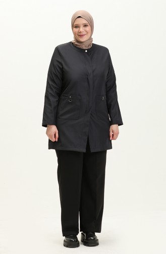 Dunkelblau Trench Coats Models 8657.Lacivert