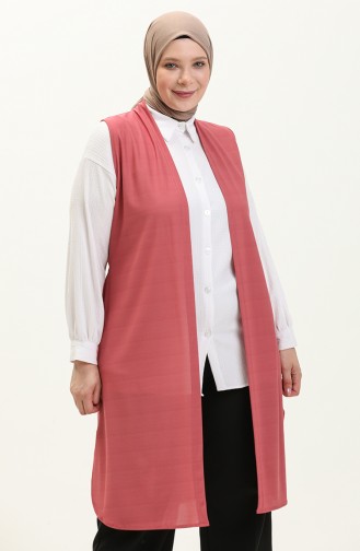 Dusty Rose Waistcoats 4804.GÜL KURUSU